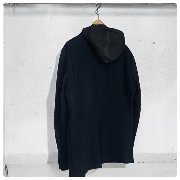 Michael Kors Black Mixed Media Techno Blazer 42L